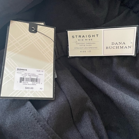 NWT Dana Buchman® Midrise Comfort-Waist Pull-On Gray Pants - 10 - Picture 7 of 7